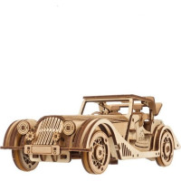 Ugears 3D drevené mechanické puzzle Športové auto Rapid Mouse
