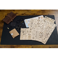 Ugears 3D drevené mechanické puzzle Trojkolka UGR-S