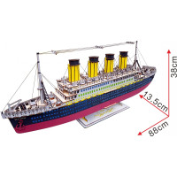 Woodcraft Drevené 3D puzzle Titanic
