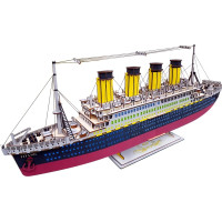 Woodcraft Drevené 3D puzzle Titanic