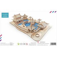 Woodcraft Drevené 3D puzzle Záhrady Suzhou