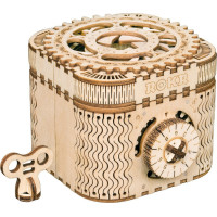 RoboTime 3D drevené mechanické puzzle Šperkovnica