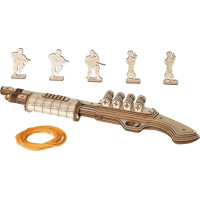 RoboTime 3D drevené mechanické puzzle Brokovnica Terminátor