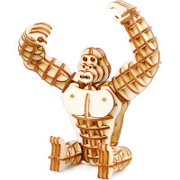 RoboTime drevené 3D puzzle Gorila