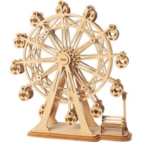 RoboTime drevené 3D puzzle Ruský bicykel