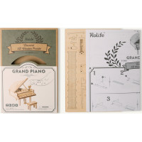RoboTime drevené 3D puzzle Veľké piano
