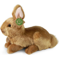 Rappa Plyšový králik hnedý ležiaci 23 cm ECO-FRIENDLY