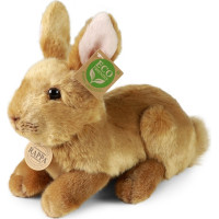 Rappa Plyšový králik hnedý ležiaci 23 cm ECO-FRIENDLY