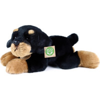 Rappa Plyšový pes rotvajler ležiaci 30 cm ECO-FRIENDLY
