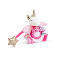 Doudou Plyšový jednorožec s nočným svetlom 22 cm