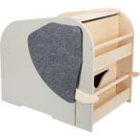 small foot Box na hračky so sedadlom a kolieskami slon "Wildlife