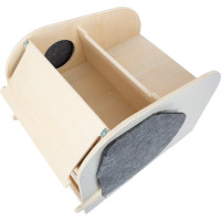small foot Box na hračky so sedadlom a kolieskami slon "Wildlife