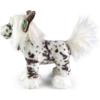 Rappa Plyšový pes Čínsky chocholatý stojaci 25 cm ECO-FRIENDLY