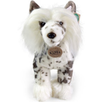 Rappa Plyšový pes Čínsky chocholatý stojaci 25 cm ECO-FRIENDLY