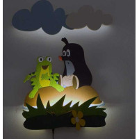 DoDo Detská LED lampička krtko a žabka