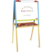 Jeujura Drevená multiaktívna tabuľa 56x43 cm s príslušenstvom