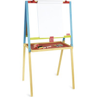 Jeujura Drevená multiaktívna tabuľa 56x43 cm s príslušenstvom