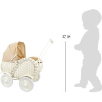 small foot Prútený kočík pre bábiky Caroline