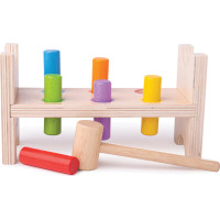 Bigjigs Baby Drevená zatĺkačka