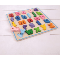 Bigjigs Baby Drevené puzzle Abeceda malé písmená