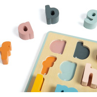 Bigjigs Toys Drevené puzzle malé písmená - abc