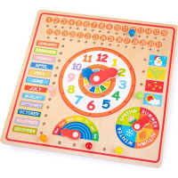 Bigjigs Toys Kalendár s hodinami