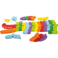 small foot Vkladacie puzzle krokodíl ABC