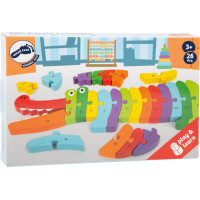 small foot Vkladacie puzzle krokodíl ABC