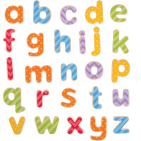 Bigjigs Toys Magnetická farebná abeceda (malé písmená)