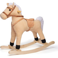 Bigjigs Toys Drevený hojdací kôň béžový