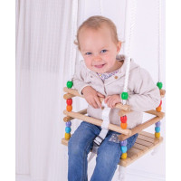 Bigjigs Toys Drevená korálková hojdačka