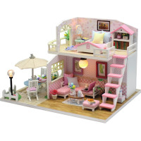 2Kids Toys miniatúra domčeka Ružový dom