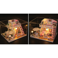 2Kids Toys miniatúra domčeka Ružový dom