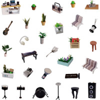 2Kids Toys miniatúra domčeka Hudobné štúdio