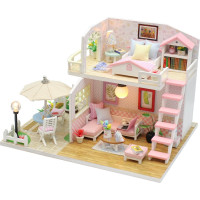 2Kids Toys miniatúra domčeka Ružový dom