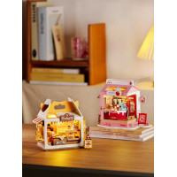RoboTime miniatúra domčeka Mliečny bar Strawberry