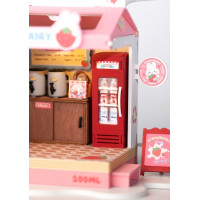 RoboTime miniatúra domčeka Mliečny bar Strawberry
