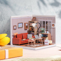 RoboTime miniatúra domčeka Útulná obývacia izba