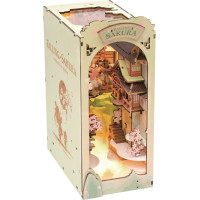 RoboTime 3D Puzzle Zarážka na knihy "Falling Sakura" (drevená)