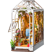 RoboTime 3D puzzle Zarážka na knihy Garden House (drevená)