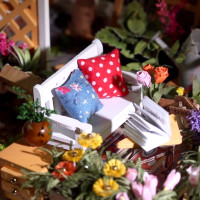RoboTime miniatúra domčeka Záhradná terasa
