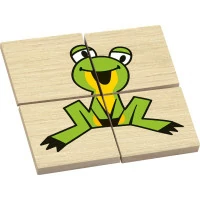 Detoa Drevené puzzle Krtko