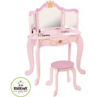 KidKraft Kozmetický stolík so stoličkou princezná