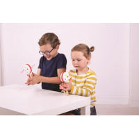 Bigjigs Toys Drevený rotačný bubienok hviezdičky 1 ks
