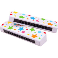 Bigjigs Toys Drevená harmonika hviezdičky 1 ks
