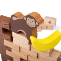 Bigjigs Toys Drevená motorická hra Padajúce džungľa