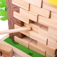 Bigjigs Toys Drevená motorická hra Padajúce džungľa