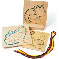 Bigjigs Toys Prezliekanie podľa čísel Dinosaury