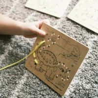 Bigjigs Toys Prezliekanie podľa čísel Dinosaury