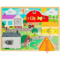 Bigjigs Toys Motorická doska každodenných zručností